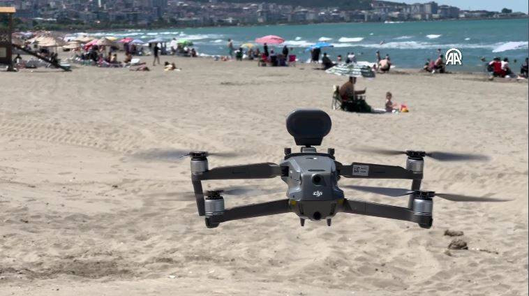 Denize girenleri havadan, karadan ve denizden uyardılar - Resim: 25